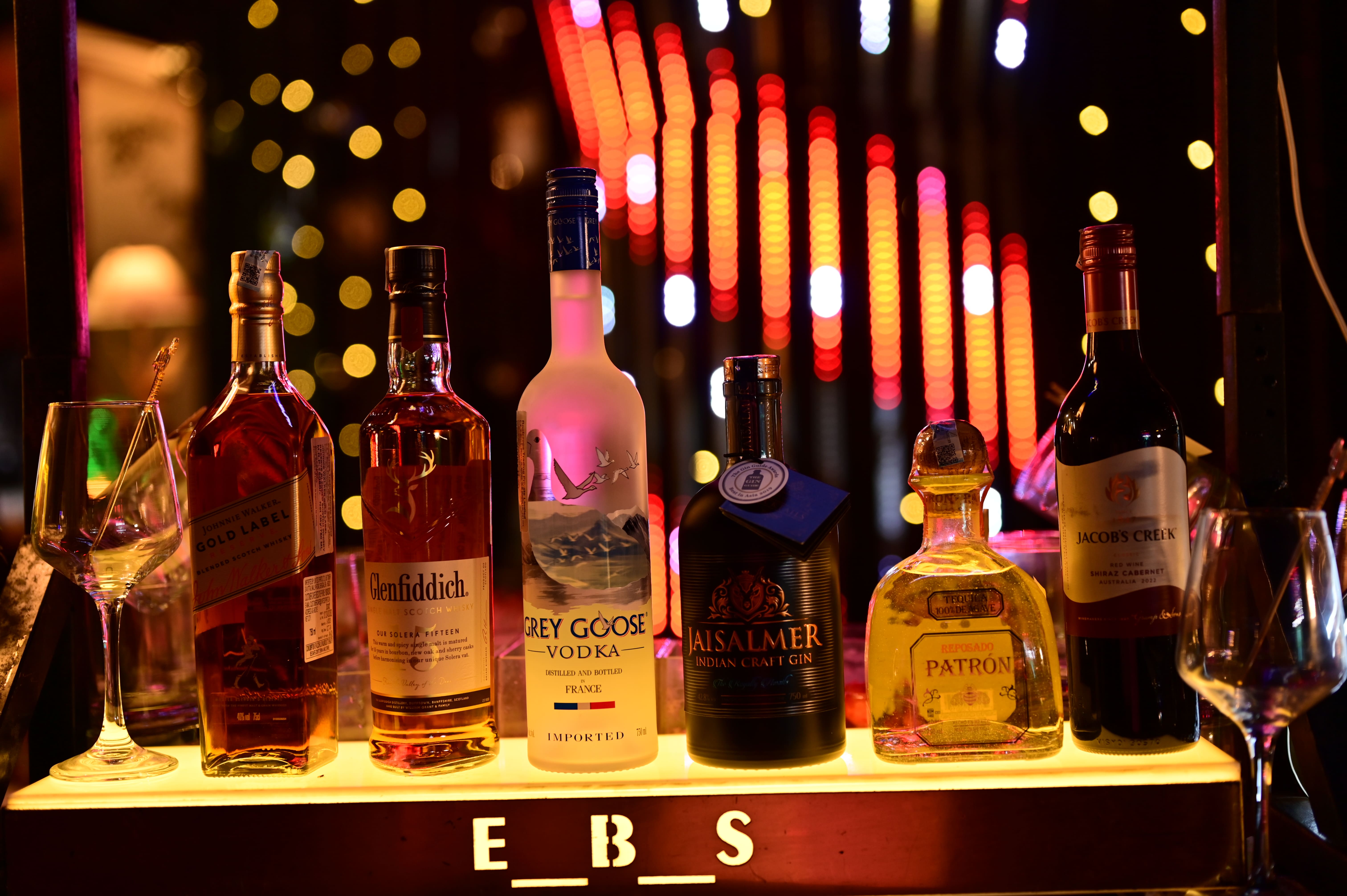 Elegant bar and beverage station at event in Greater Noida